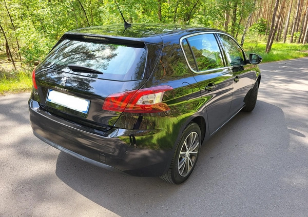 Peugeot 308 cena 31999 przebieg: 155000, rok produkcji 2014 z Września małe 326